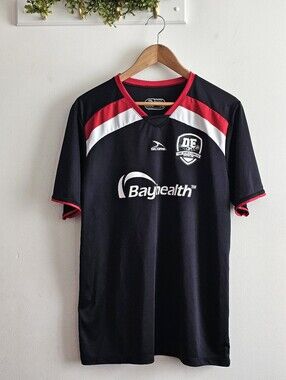 Score Bayhealth DE Turf Sports Complex Soccer Jersey Adult AXL Black Red Polyest
